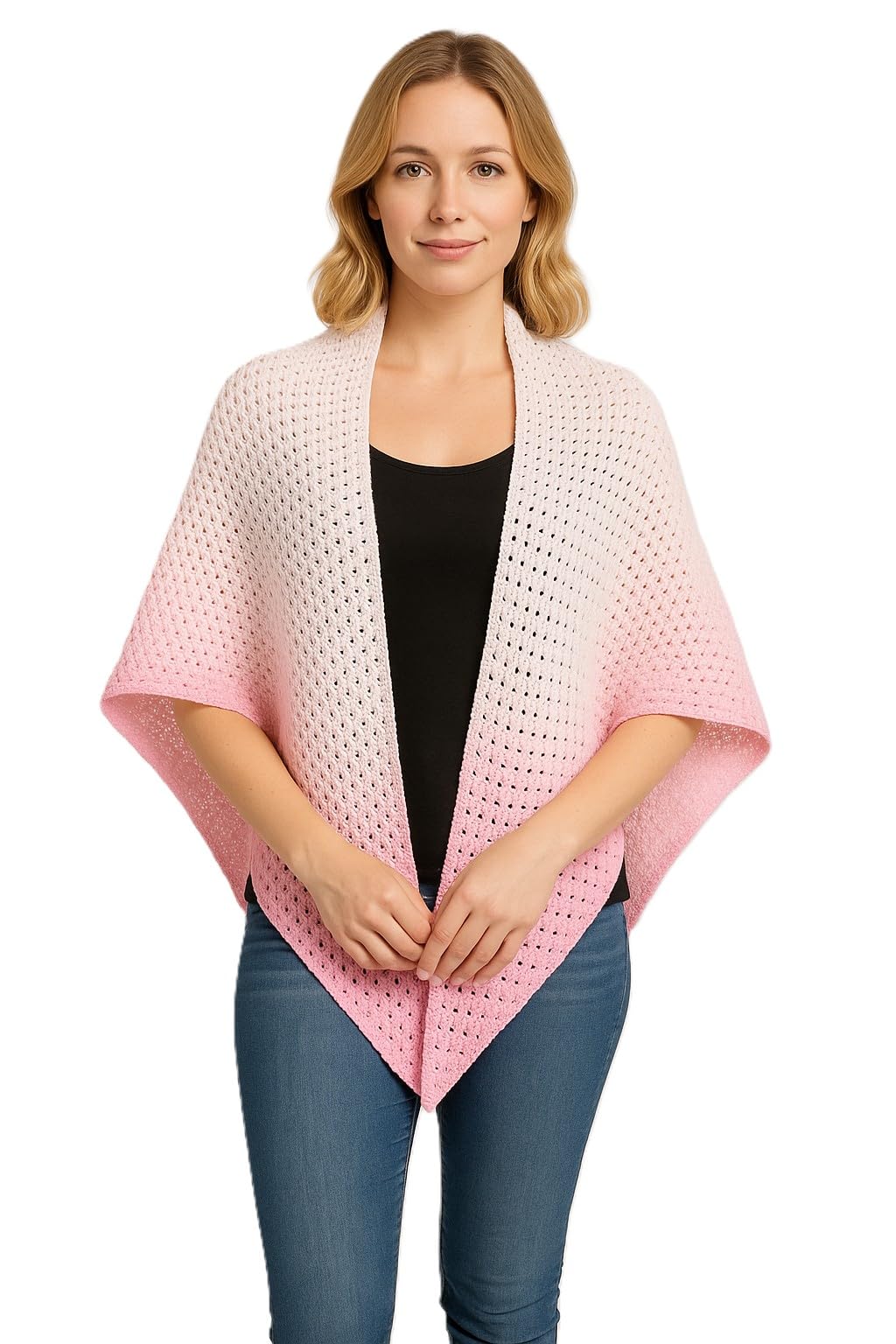 AngiesStrickZauber : Handgemacht/Wickelschal/Schal/gehäkelt/Farbverlaufsgarn/Dreieckstuch/Tuch/Loop