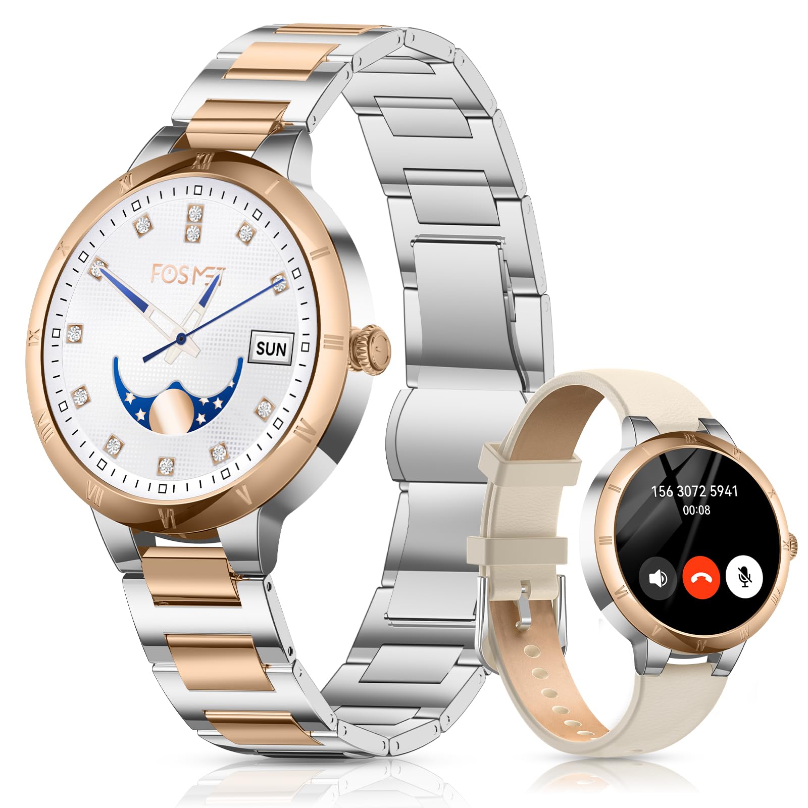 Amazon | 【「Picky's AWARD 2025」受賞】FOSMET W1 スマートウォッチ