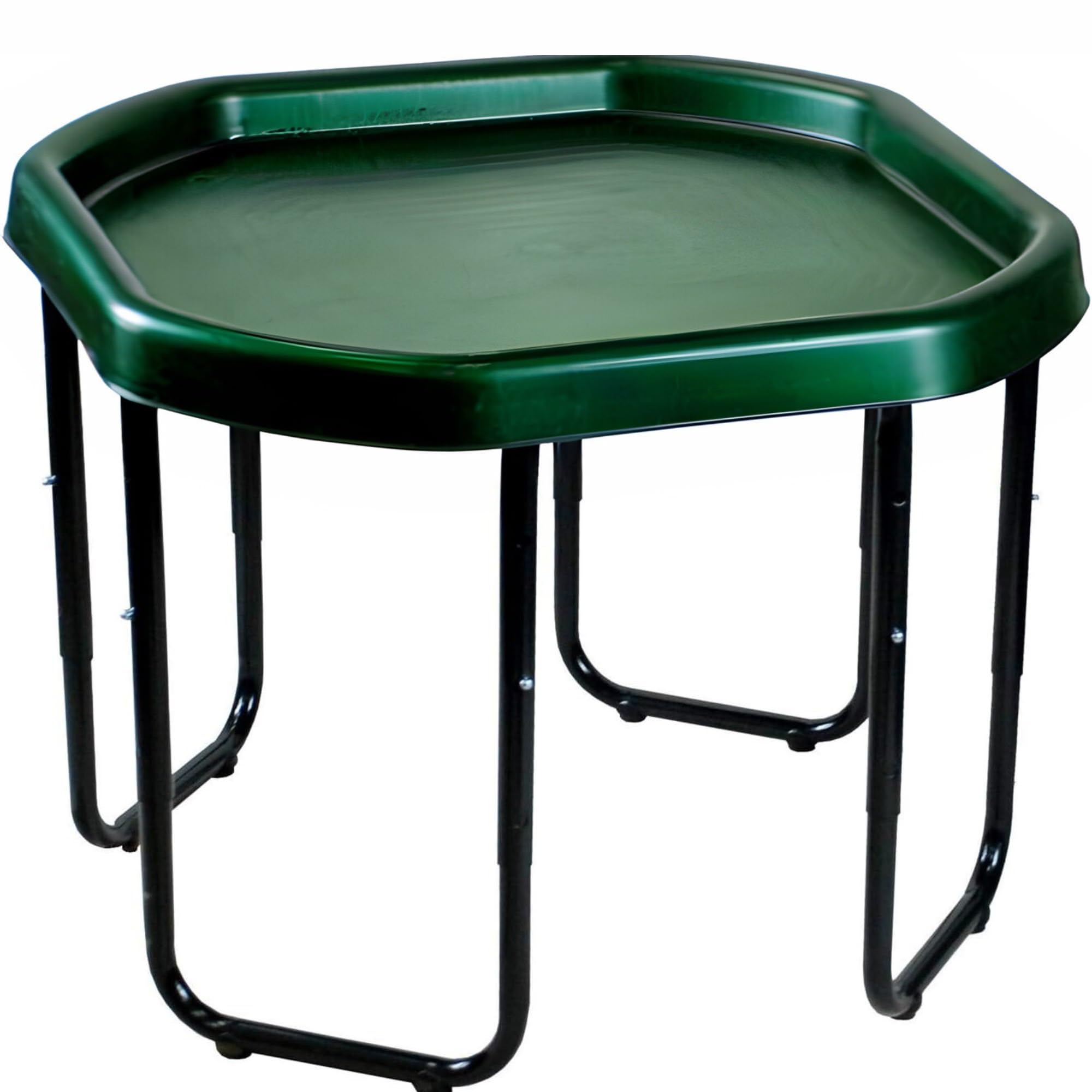 OptiProducts Kids Mixing Play Tray 70cm with Height Adjustable Stand (SMALL) Sensory Activity Table for Sand, Water, Mud & Messy Play | Indoor & Outdoor Use - GREEN