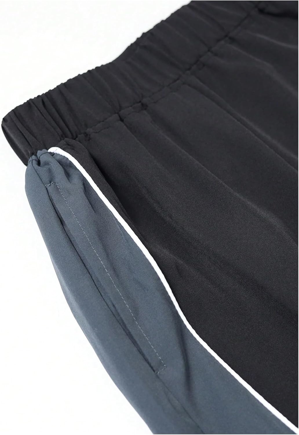 SweatyRocks Boy's Baggy Sweatpants Color Block Striped Straight Leg Track Pant with Pockets - Image 4