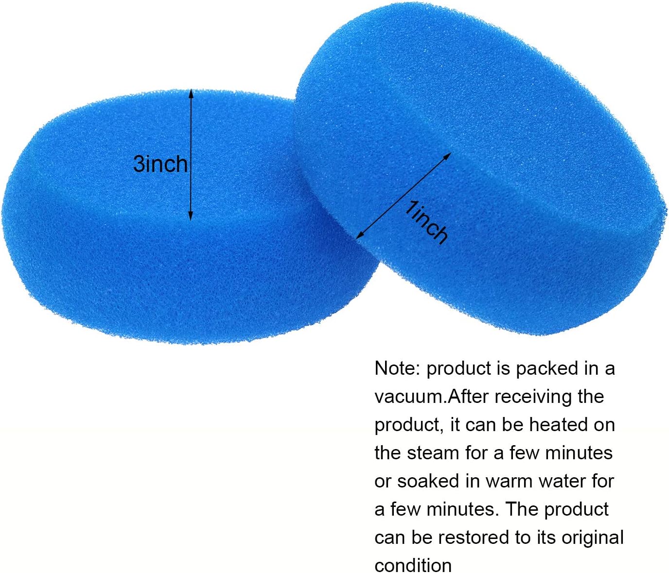 Penta Angel Painting Sponges for Kids 6PCS Round Foam Painting Brushes Tools Watercolor Sponges for Acrylic Painting Staining Craft DIY Clay Painting Ceramic Wall Kitchen Cleaning (Blue)