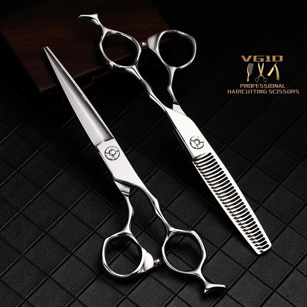 ジョーウェル 美容師、理容師、トリマーハサミ カーブハサミ J-60R