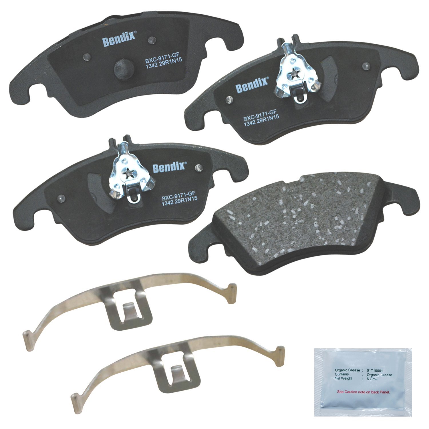 Bendix Priority1 CFC1342 Front Ceramic Brake Pads
