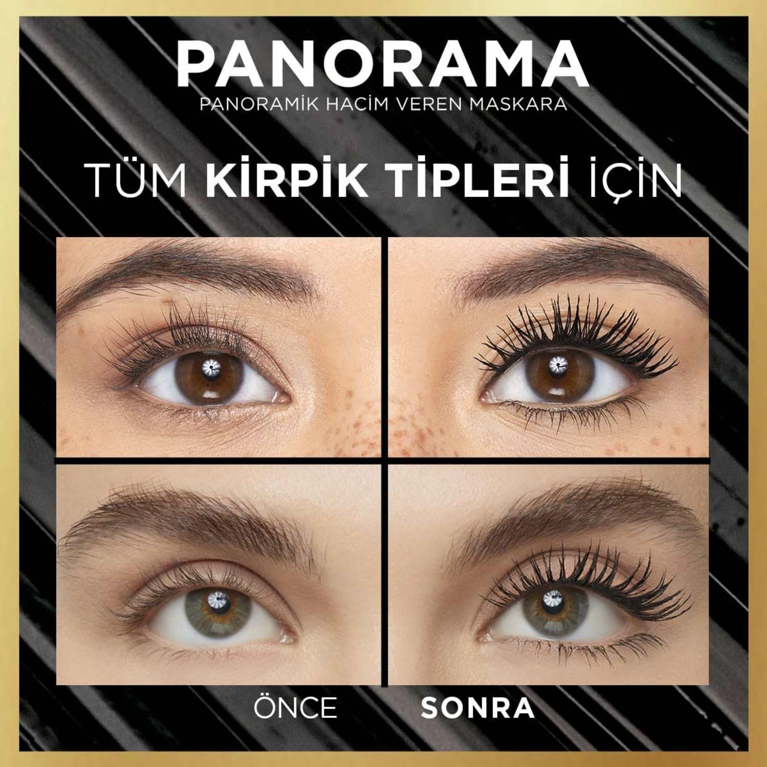 L'Oreal Paris Panorama Hacim Veren Maskara - Siyah