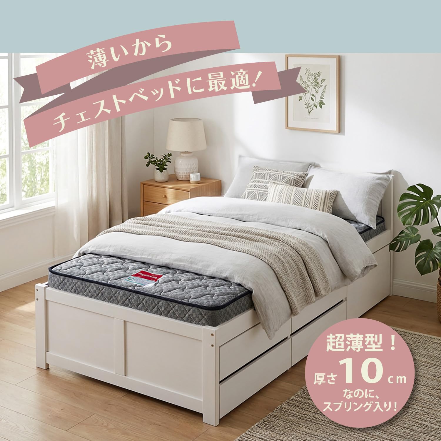 Amazon.co.jp: 【フランスベッド正規品】 マットレス シングル グレー