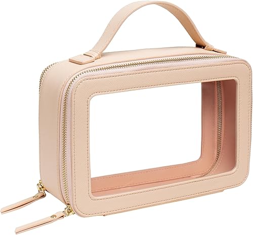 Bolsa de maquillaje transparente, neceser de viaje para cosméticos, organizador de maquillaje transparente, bolsa de almacenamiento transparente,