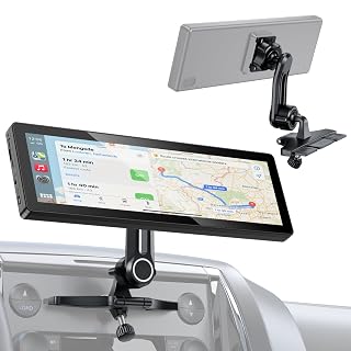 iGoevo Extended Arm CD Slot CarPlay Screen Mount – Higher Viewing Position for Better Visibility, Extra Clearance for Various Dashboard Layouts, Compatible with 7"–10.26" CarPlay Displays - Amazon product rated Grade A