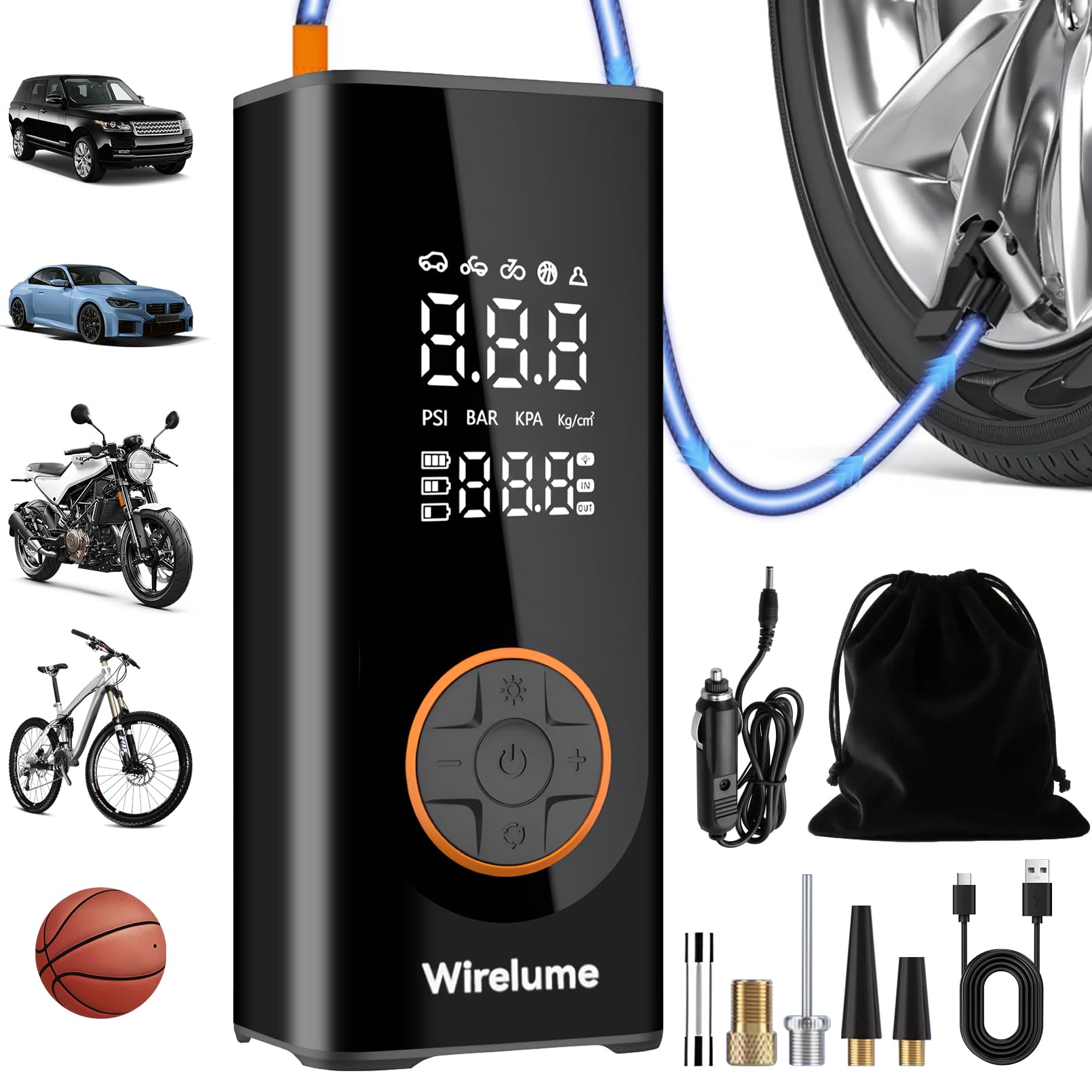 Mini Compressore Portatile 12v 250 Psi X Auto Camper