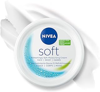 NIVEA Soft All-Purpose Moisturizing Cream, Face, Hand and Body Cream, Non-Greasy, Lightweight Moisturizer Provides 48-Hour Hydration for All Skin Types, 300mL