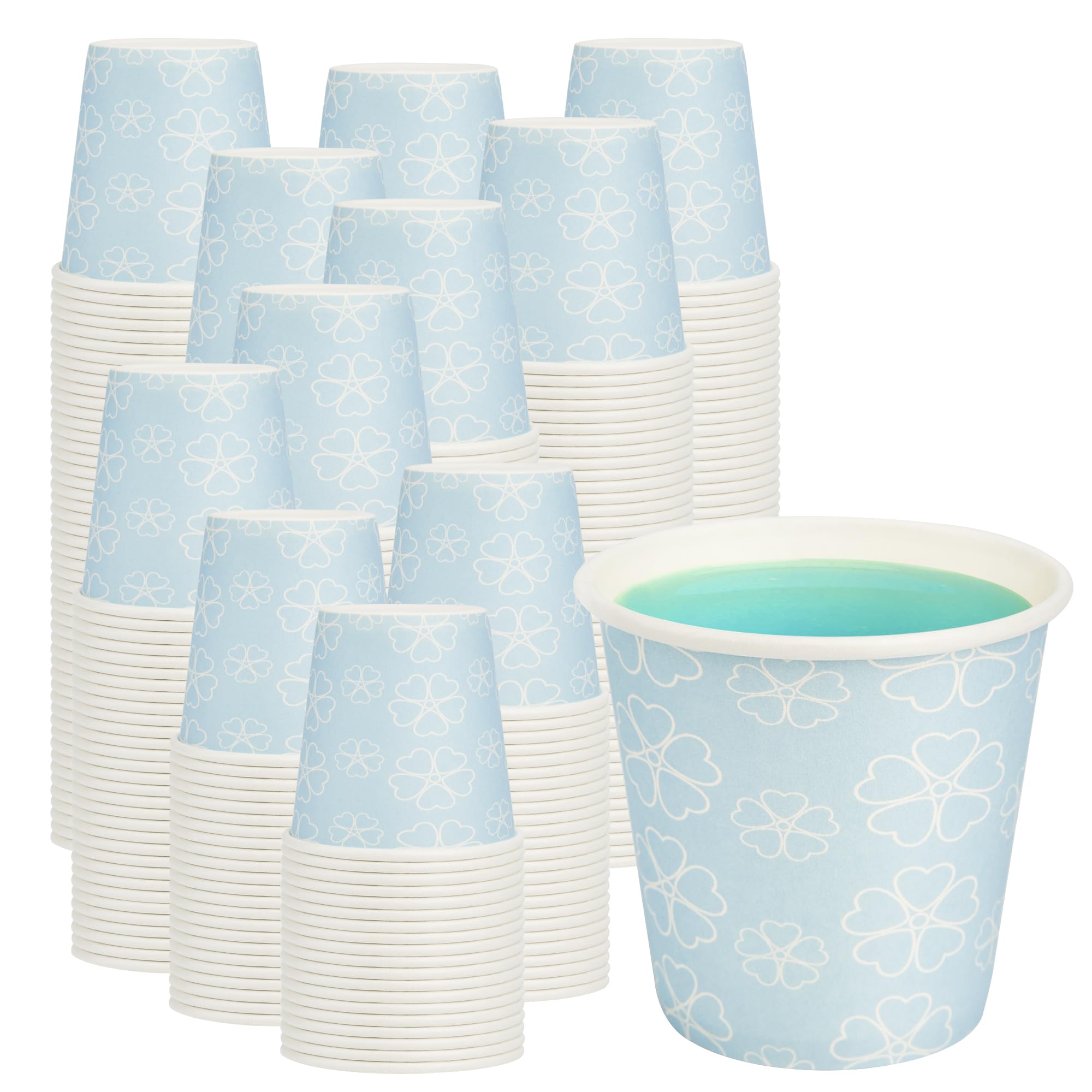 Disposable Coffee Cups with Lids - 100 Pack -28