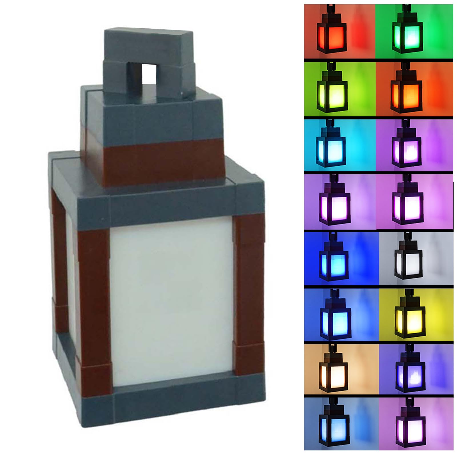 Lampada Notturna Pixelata 3D con Effetto Night Light USB Ricaricabile, 16 Colori LED con Switch Touch e Telecomando, Illuminazione da Parete o da Tavolo per Decorazioni Camera da Letto