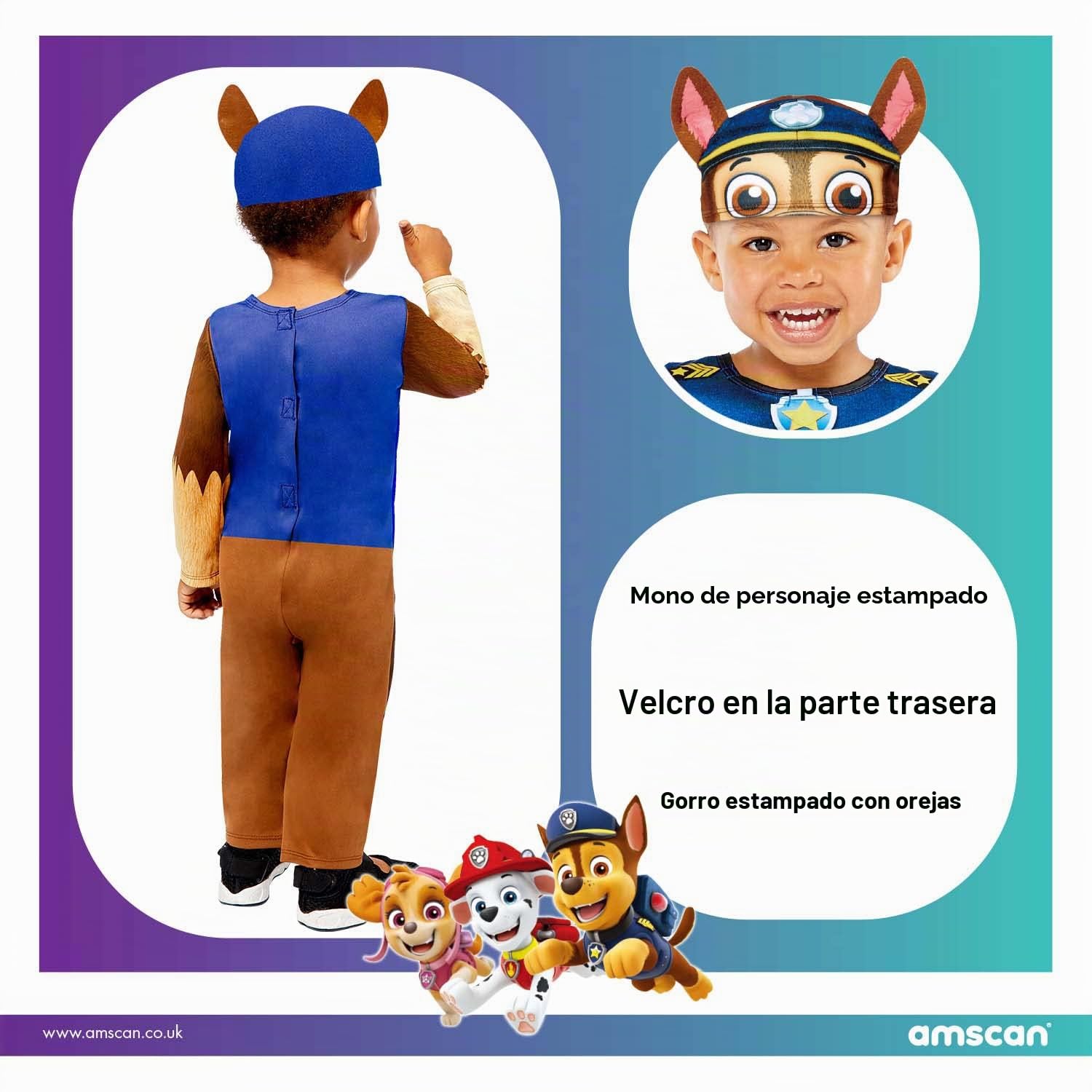 amscan Disfraz Chase Baby, 2-3 años Niño