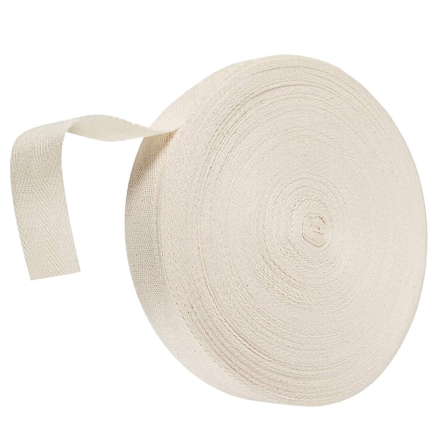 Bhavya Enterprises Twill Tape Ribbon 100% Cotton Natural Color 10 Meter Webbing Tape Herringbone Tape Bias for DIY Crafts Sewing (1/2 Inch wide)-picture-20