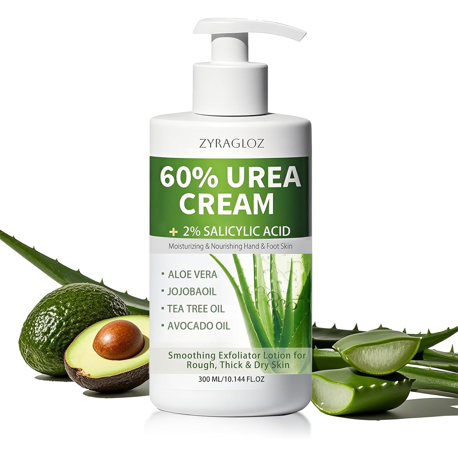 60% Urea Cream with 2% Salicylic Acid, Urea Cream 60 Percent for Feet & Hands, Maximum Strength Moisturizer Foot Lotion for Dry Cracked Heels Feet Knees Elbows Hands, Callus Remover, 10.1 fl oz 60% Urea Cream with 2% Salicylic Acid, Urea Cream 60 Percent for Feet & Hands, Maximum Strength Moisturizer Foot Lotion for Dry Cracked Heels Feet Knees Elbows Hands, Callus Remover, 10.1 fl oz