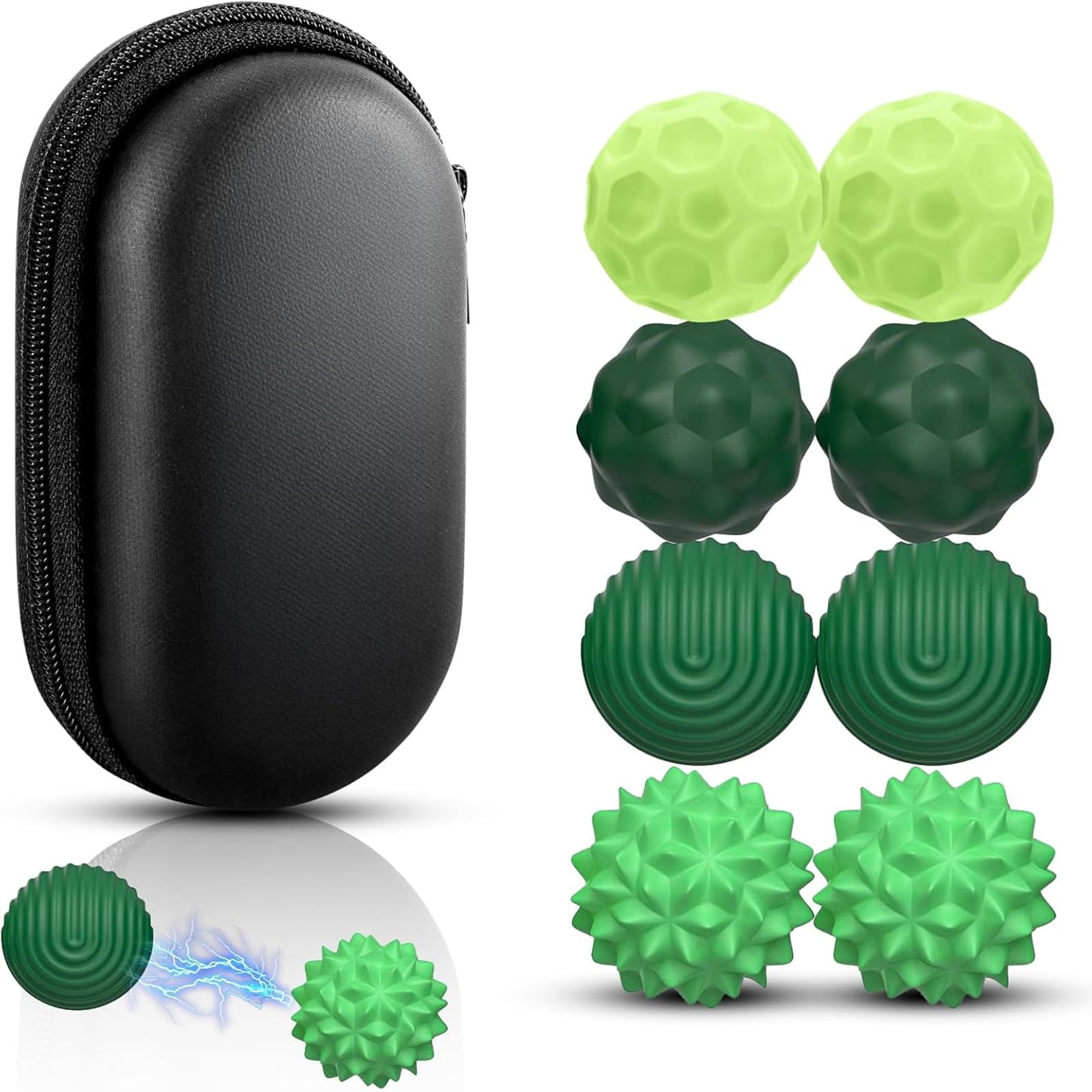 JoyJoyful 8 PCS Magnetic Balls Fidget Toy for Adults Kids, Stress Relief Sensory Toys for Autism ADHD, Magnet Fidget Balls, Silicone Textures Gadgets Office Desk Toy, Stocking Stuffers for Teen Gift
