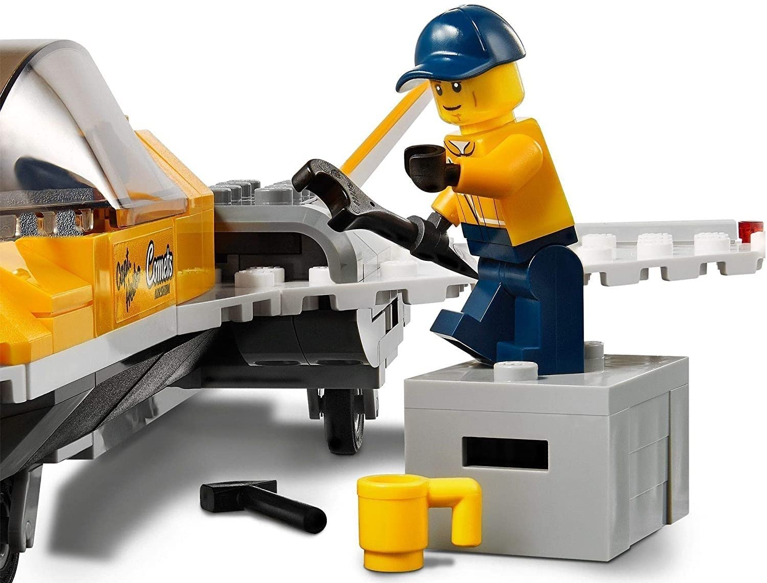 LEGO City 60289 Transporter odrzutowca pokazowego; ciekawa zabawka dla dzieci (281 elementów)