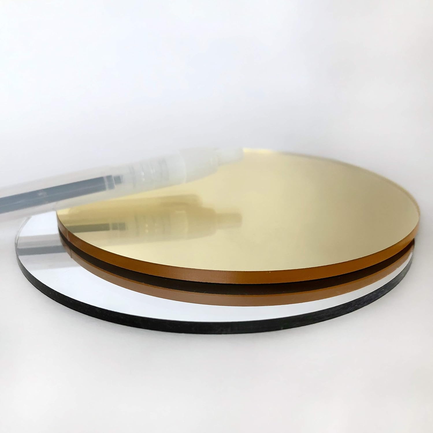 Silver Acrylic Mirror Circle Disc Round, 1 Piece (1/8" Thick Silver Mirror, 11.5" Diameter)