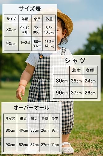 Amazon.co.jp: [Regenbogen] ギンガムチェック ベビー服 女の子