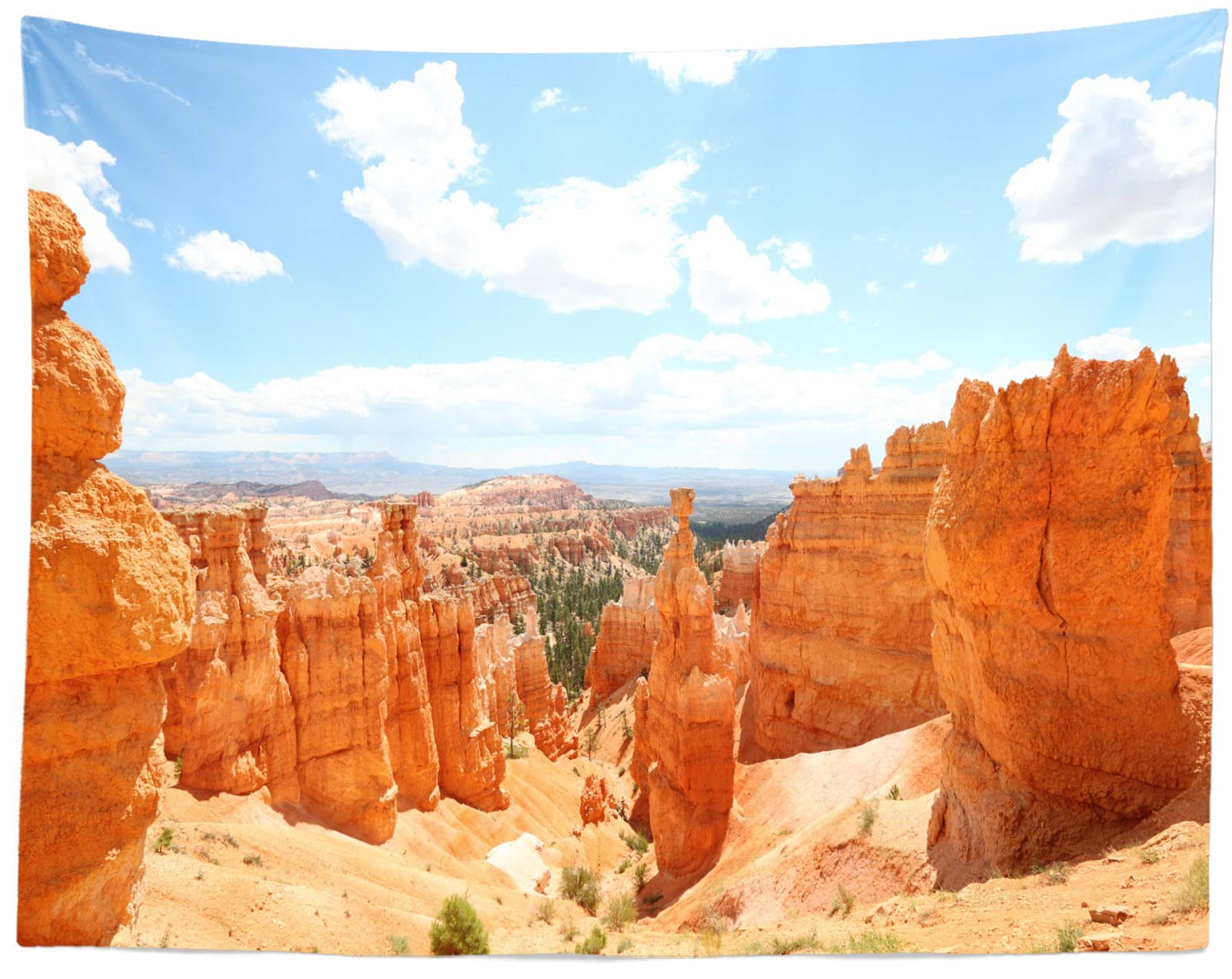 15x10ft Parque Nacional Bryce Canyon Paisaje Telón de Fondo Fotografía del Desierto de Las Montañas Rocosas Fondo Cielo Azul Nube Naturaleza Paisaje Senderismo Retrato al Aire Libre