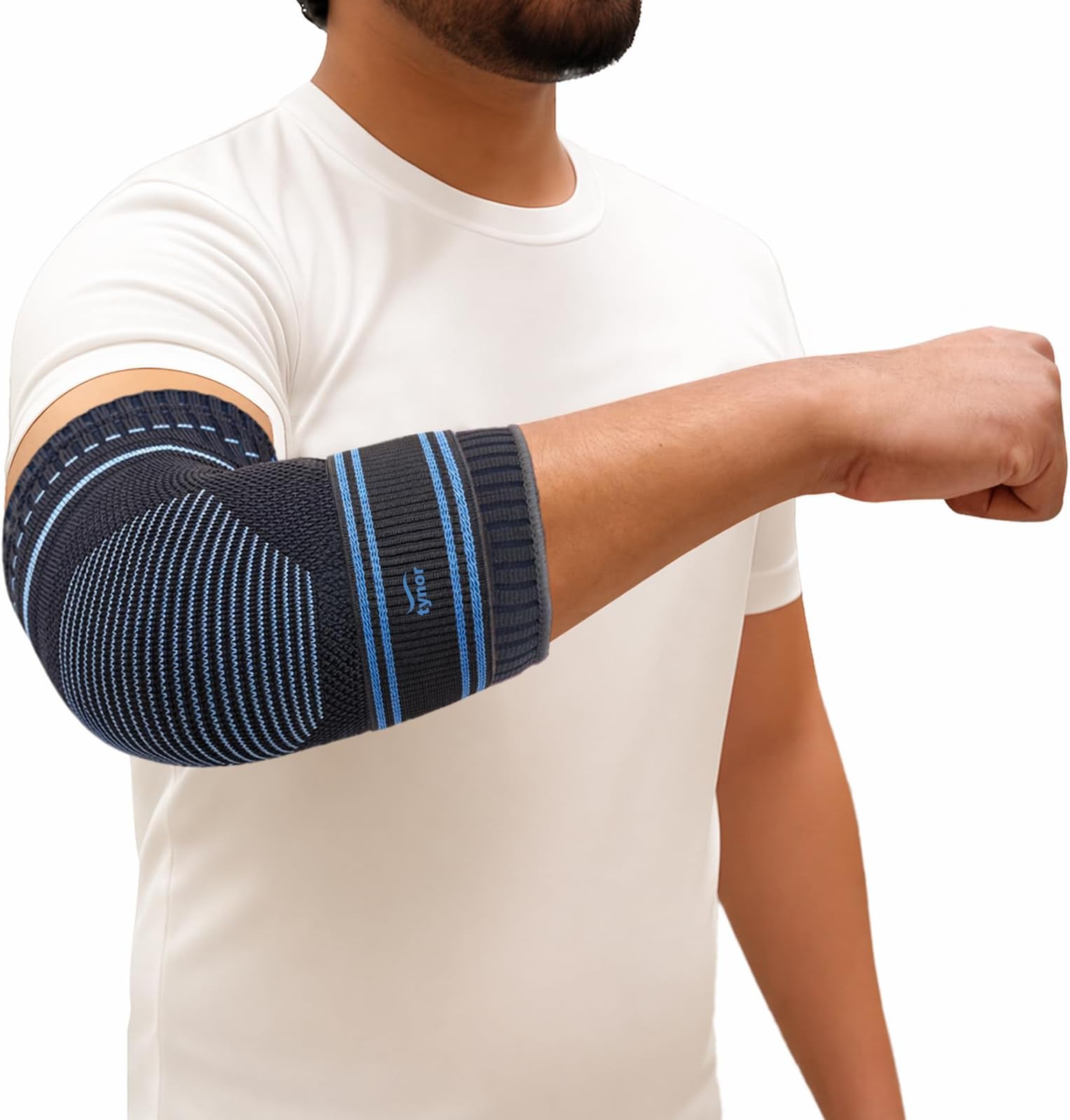 TYNOR Elbow Support, Grey, Medium, 1 Unit