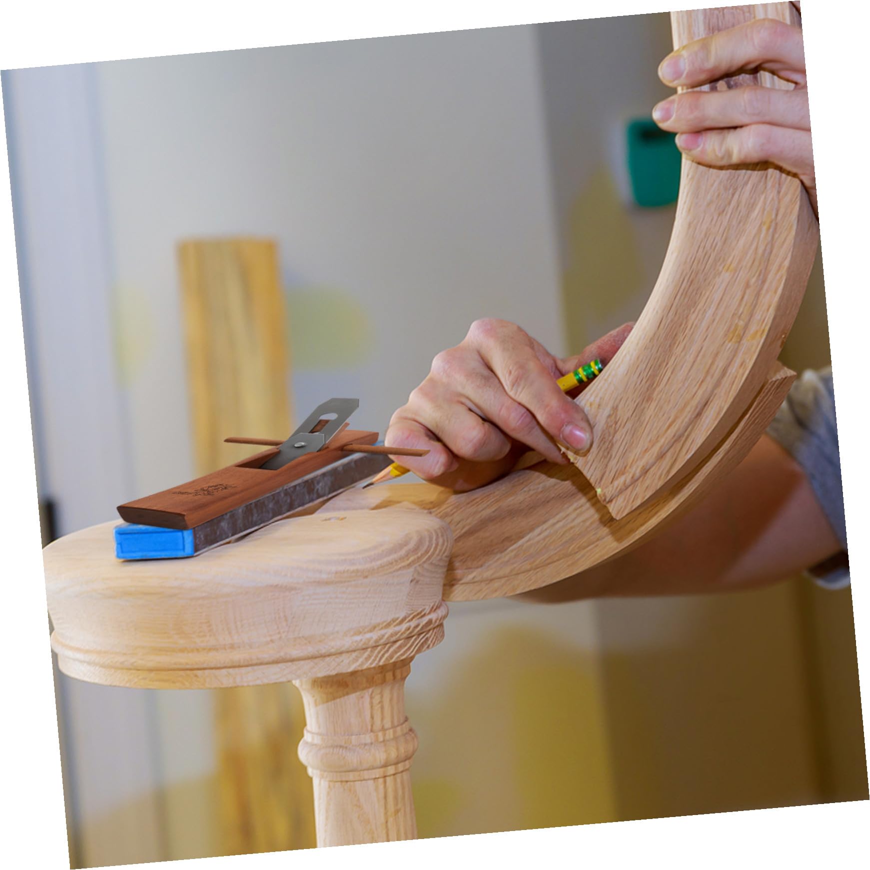 Pialla Manuale per Legno Utensile Falegnameria in Legno e Metallo, Semplice da Usare ed Efficiente per Lavorazioni di Precisione