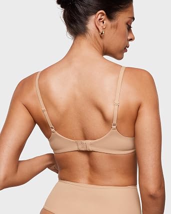 INLYRIC Women's Inbarely Plus Plunge Bra - Unlined Underwire Sexy Demi Balconette Bras