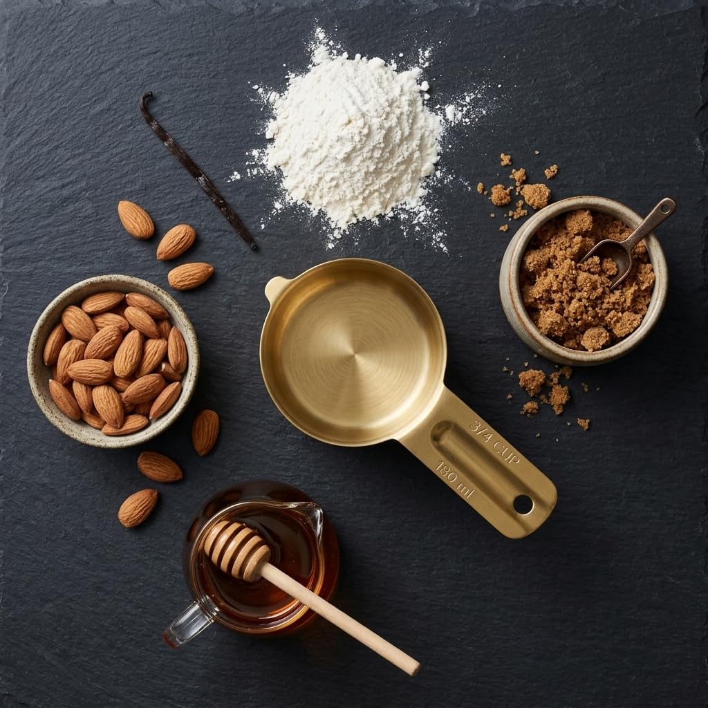 Stainless Steel Metal 3/4 Cup Measuring Cups, 2 Pack, Gold Finish