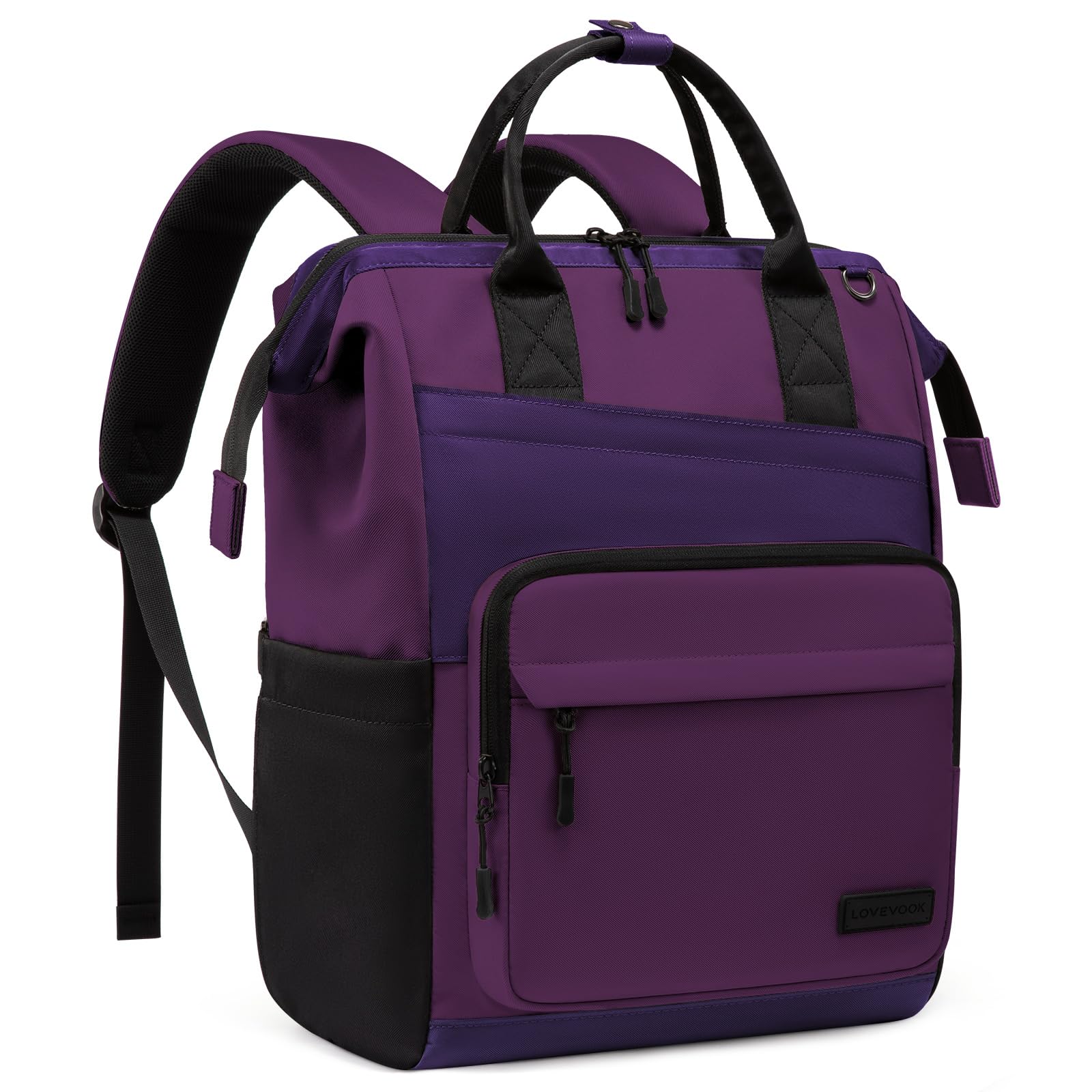 LOVEVOOK Laptop Backpack for Women, 15.6 Inch Travel Backpack for Work College Business, Water Resistant Teacher Nurse Bag with Large Capacity, School Bookbag Bags Cute Daypack for Woman Girls
