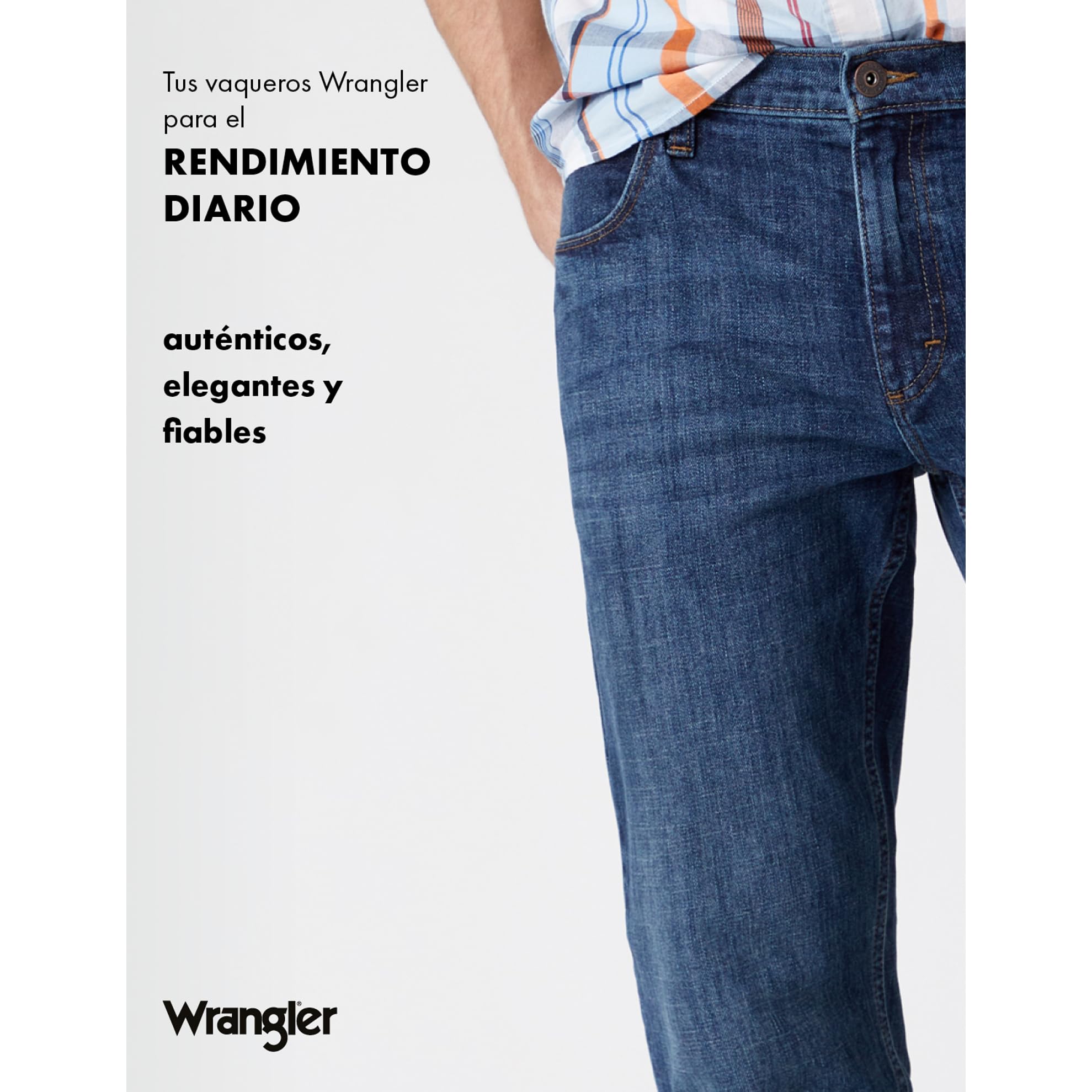 Wrangler Red Kabel Straight, Pantalones para Hombre