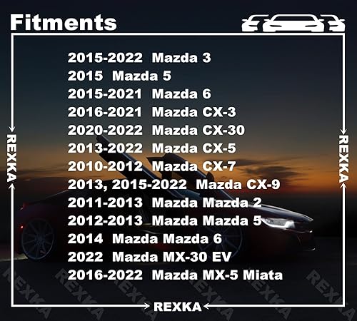 Miniatura 4 de Rexka 30 Uds. Cubierta de parachoques Fender Liner debajo de la cubierta Splash Shield Retenedor Clip Nylon U Tuerca para Mazda C274-50-133 Mazda 2