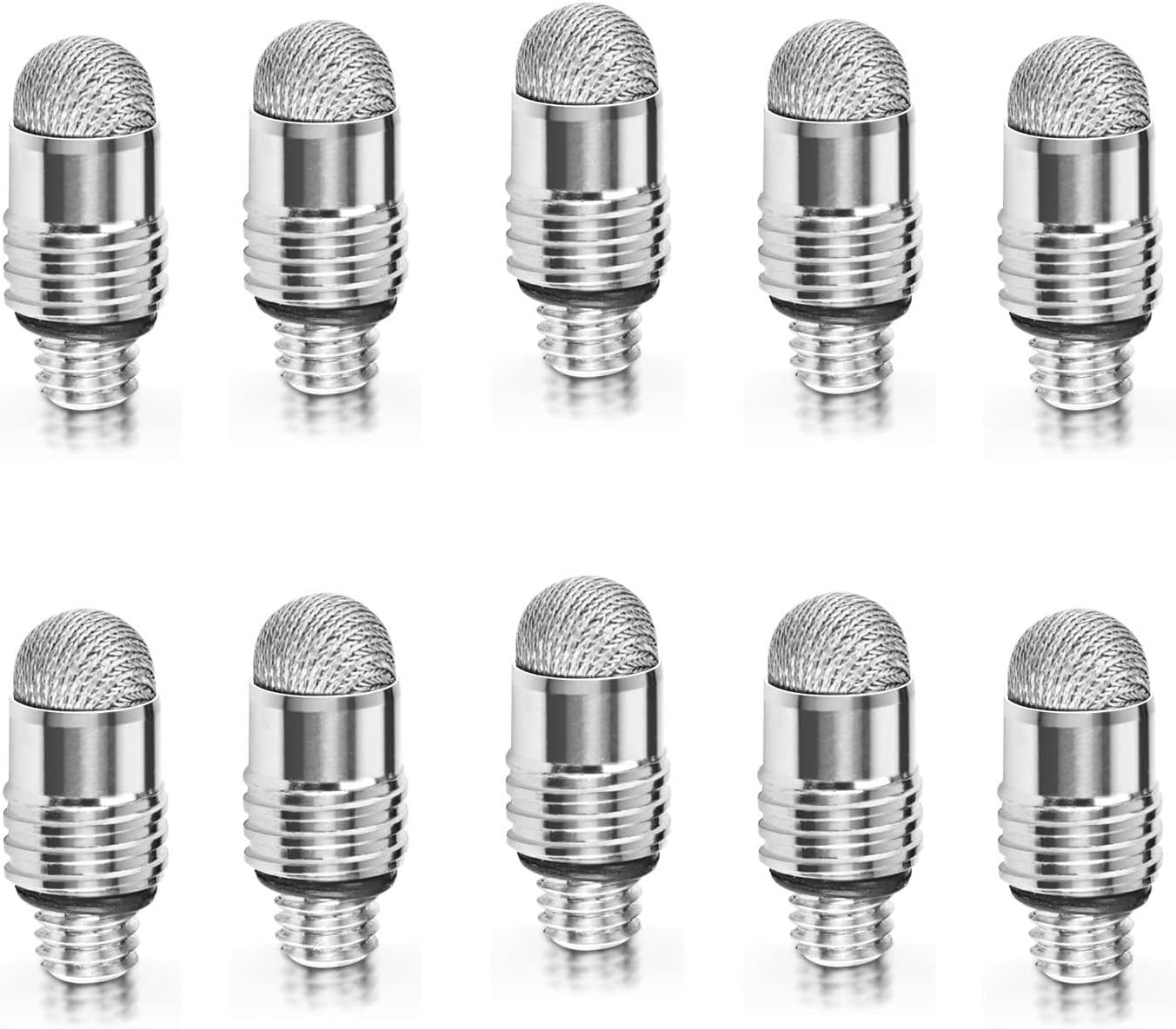 Mesh Fiber Tips (10 Pack) GUUGEI Stylus Pen Replacement Tips Suitable for capacitive Touch Screen,High Sensitivity, Soft, no Scratch Screen Pen tip