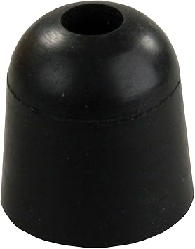 JR Products 11745 Black 1inch Rubber Bumper