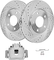 Vista 66 de Detroit Axle - Rotores de freno delantero para Chrysler 300 Dodge Charger Challenger Magnum, reemplazo de rotores de freno de disco: rotor delantero