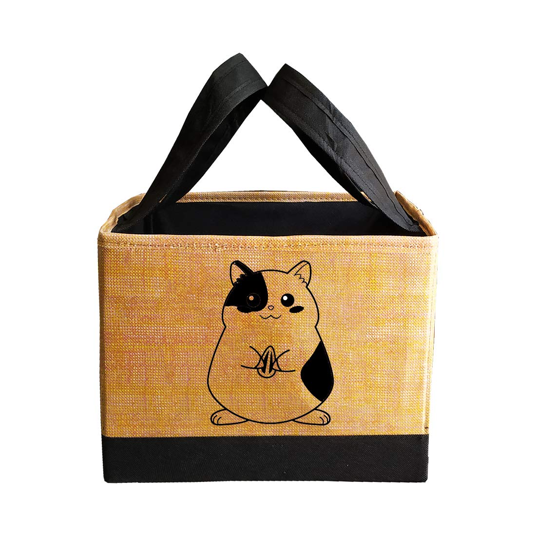PrettyKrafts Kid's Toys Square Storage Organizer Box (Jute Brown, 10 Inches x 10 Inches x 10 Inches)-image-38