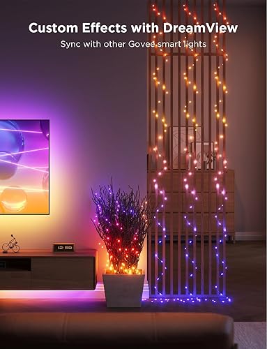 Miniatura 5 de Govee Cadena de luces de 33 pies, luces inteligentes RGBIC para interiores con más de 99 modos de escena preestablecidos, luces LED de Navidad