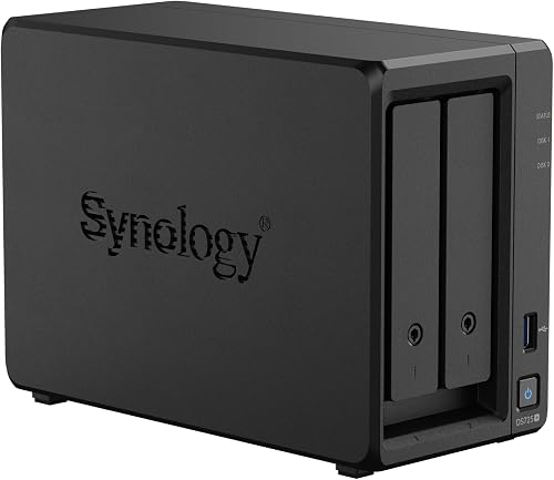 Synology Kit NAS DS725+ a 2 alloggiamenti, CPU Ryzen, memoria da 4 GB, Utenti standard 2.5GbE-NIC, Rivenditore autorizzato nazionale, Field Lake, Supporto telefonico, DiskStation - 8