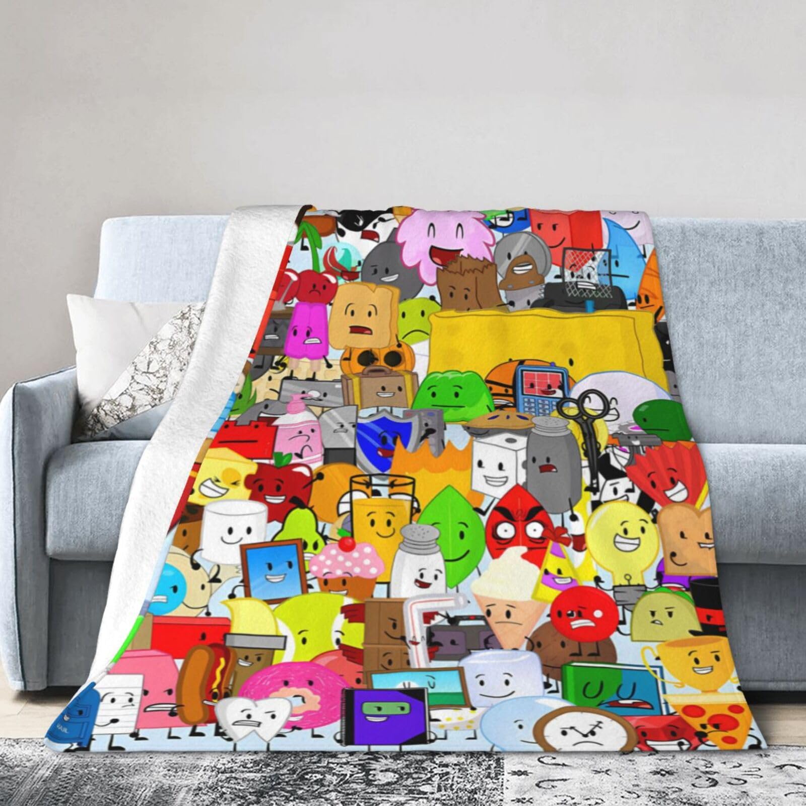 Bcvxvai Black Bfdi Blanket Super Soft Lightweight Throw Blankets Cozy Flannel Blanket For Couch, Sofa 50"X40"
