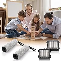 Vista 8 de Cepillo de rodillo S5 y filtro de vacío HEPA de repuesto para aspiradora Tineco Floor ONE S5, S5 Pro, S5 Pro 2, S5 Blue Smart - Piezas de repuesto