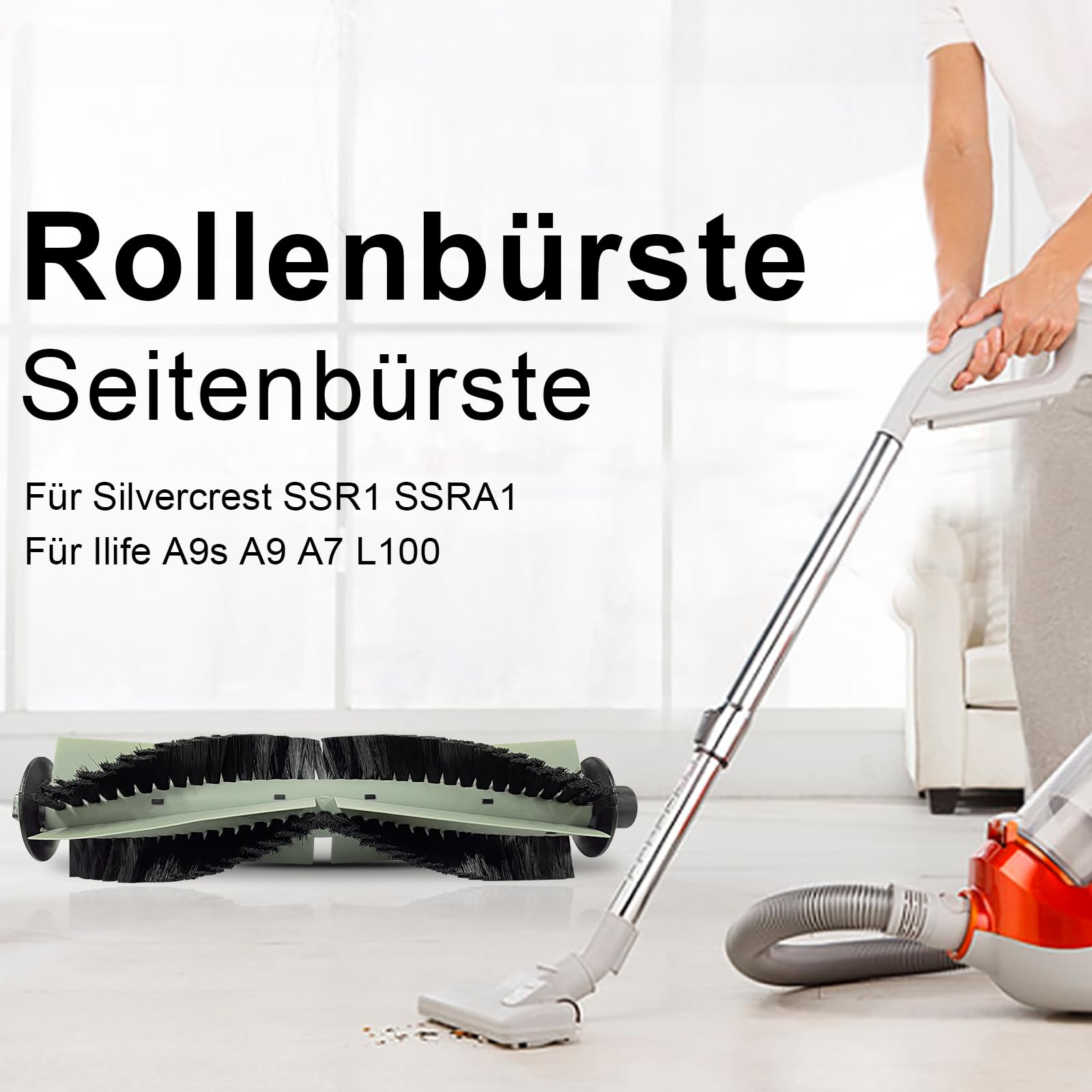 Ersatz ZubehöR Satz Rollenbürste Seitenbürste Für Silvercrest SSR1 SSRA1 Für Ilife A9s A9 A7 L100