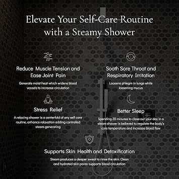 Thermasol Pro Series III Shower Steamer to Enhance Daily Shower Routine with Soothing Shower Steam Generator, Supports Relaxation & Healthy Skin, Essential Shower Accessory, 1200 cubic ft