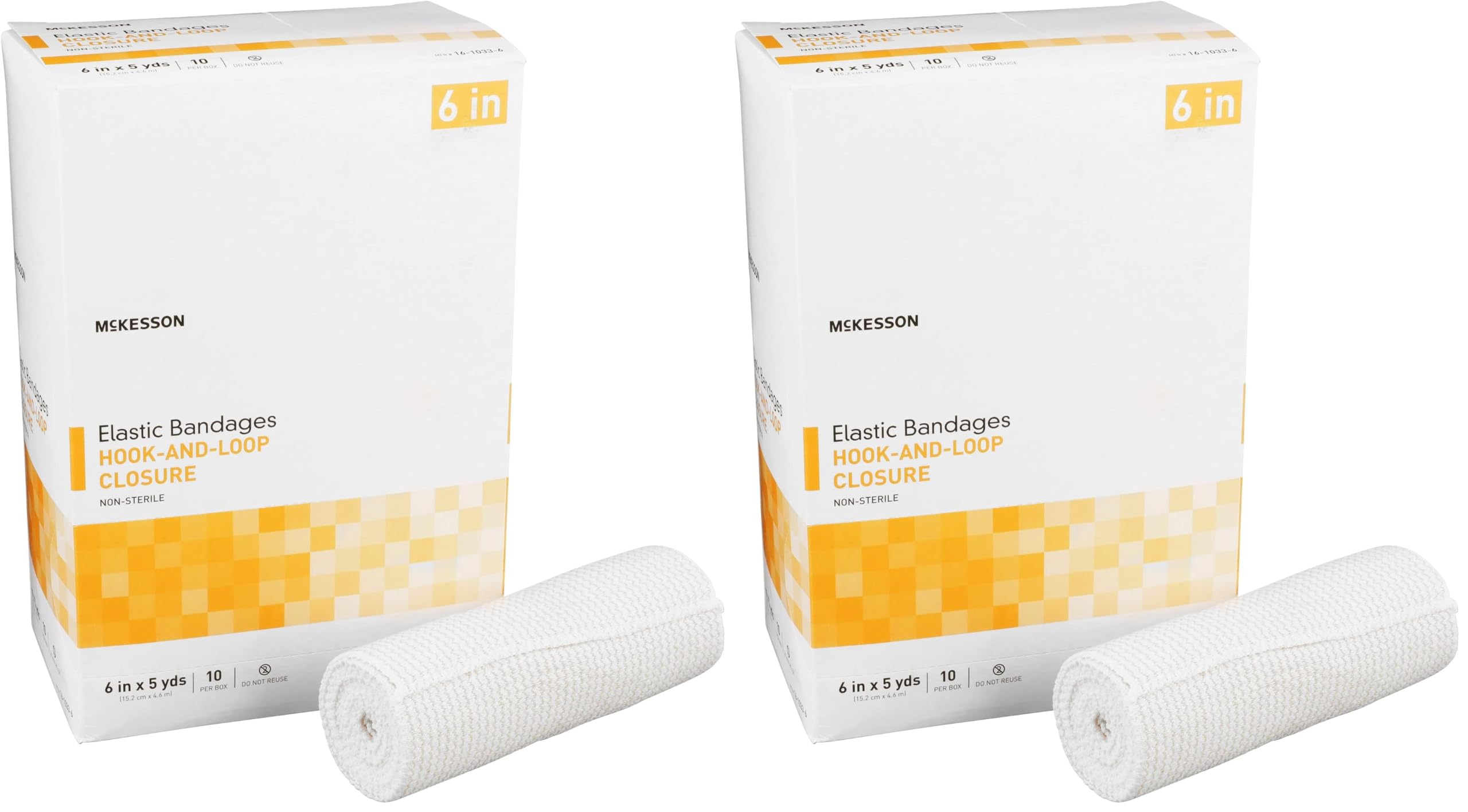 McKesson Elastic Bandages, Hook Loop, Non-Sterile, Tan, 6 in x 5 yd, 10 ct — Amazon image 10