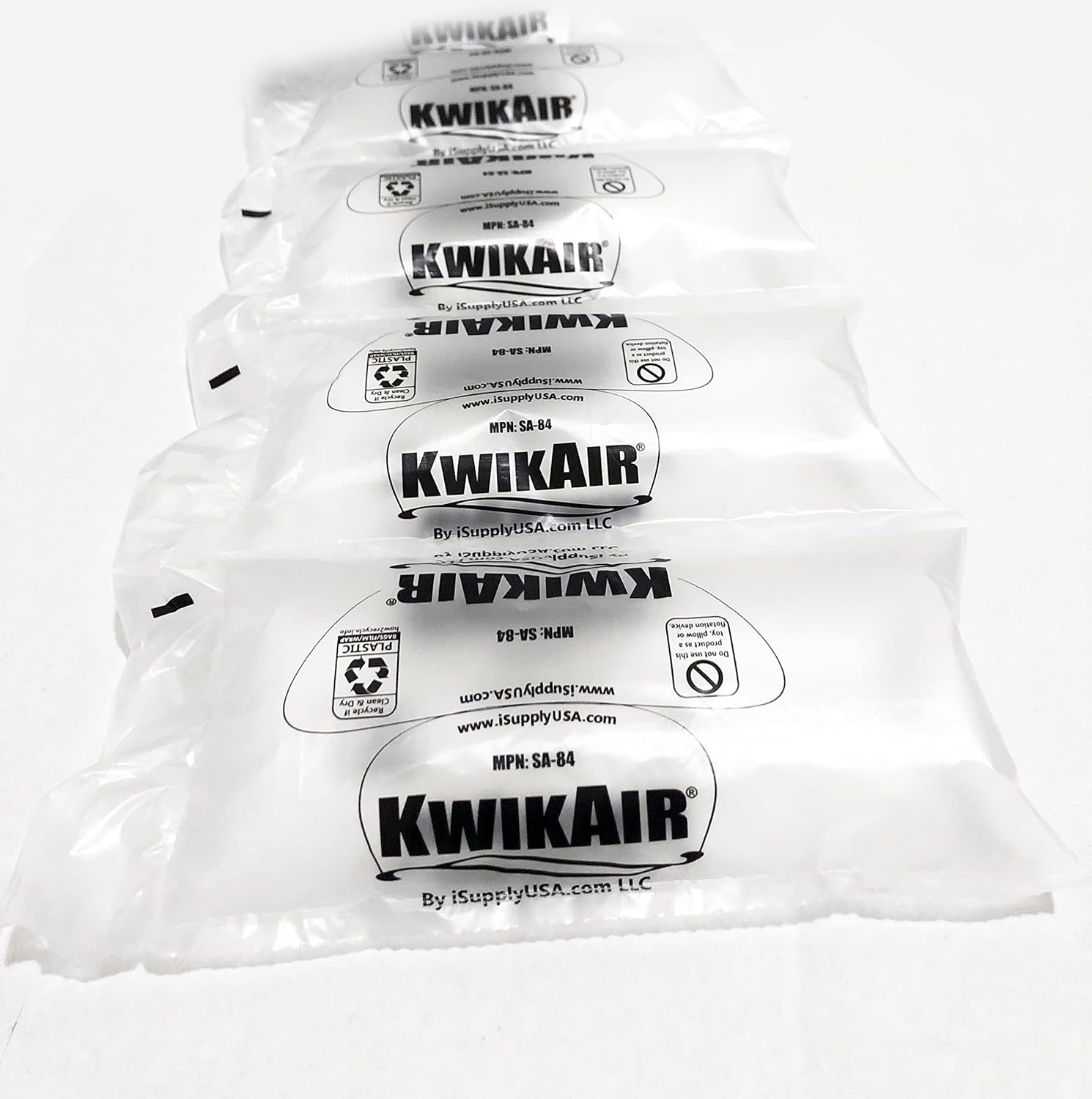 KwikAir 4x8 Air Pillows 342 COUNT Shipping Packing Peanuts Cushion - BIG BOX PACKAGING (40 Gallon) : Office Products