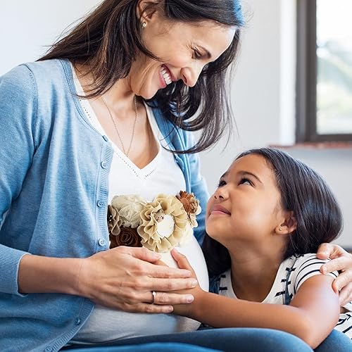 Miniatura 6 de Banda de mamá para ser, 3 piezas de decoración de baby shower de peluche para niña – Mom to be sash shower para niño, regalo de accesorios de fotos