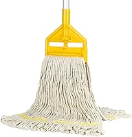 Vista 8 de Trapeador Comercial Industrial de Algodón con Cabezal de Repuesto Extra, Trapeadores Húmedos de Cuerda de Servicio Pesado con Extremo en Bucle