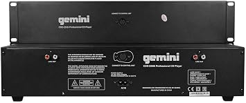 Gemini CDX-2250i Pro DJ Dual Two Deck Rack Mount CD/MP3 Media Player w/USB Bundle with Rockville RXS20 Portable Mixer Stand - Adjustable Height and Width!