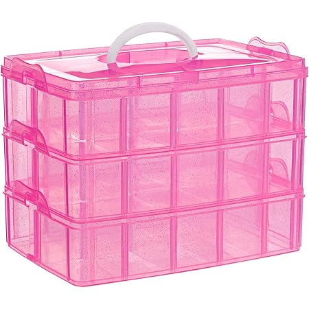 Amazon.com: Bins & Things Stackable Storage Container with 30 ...