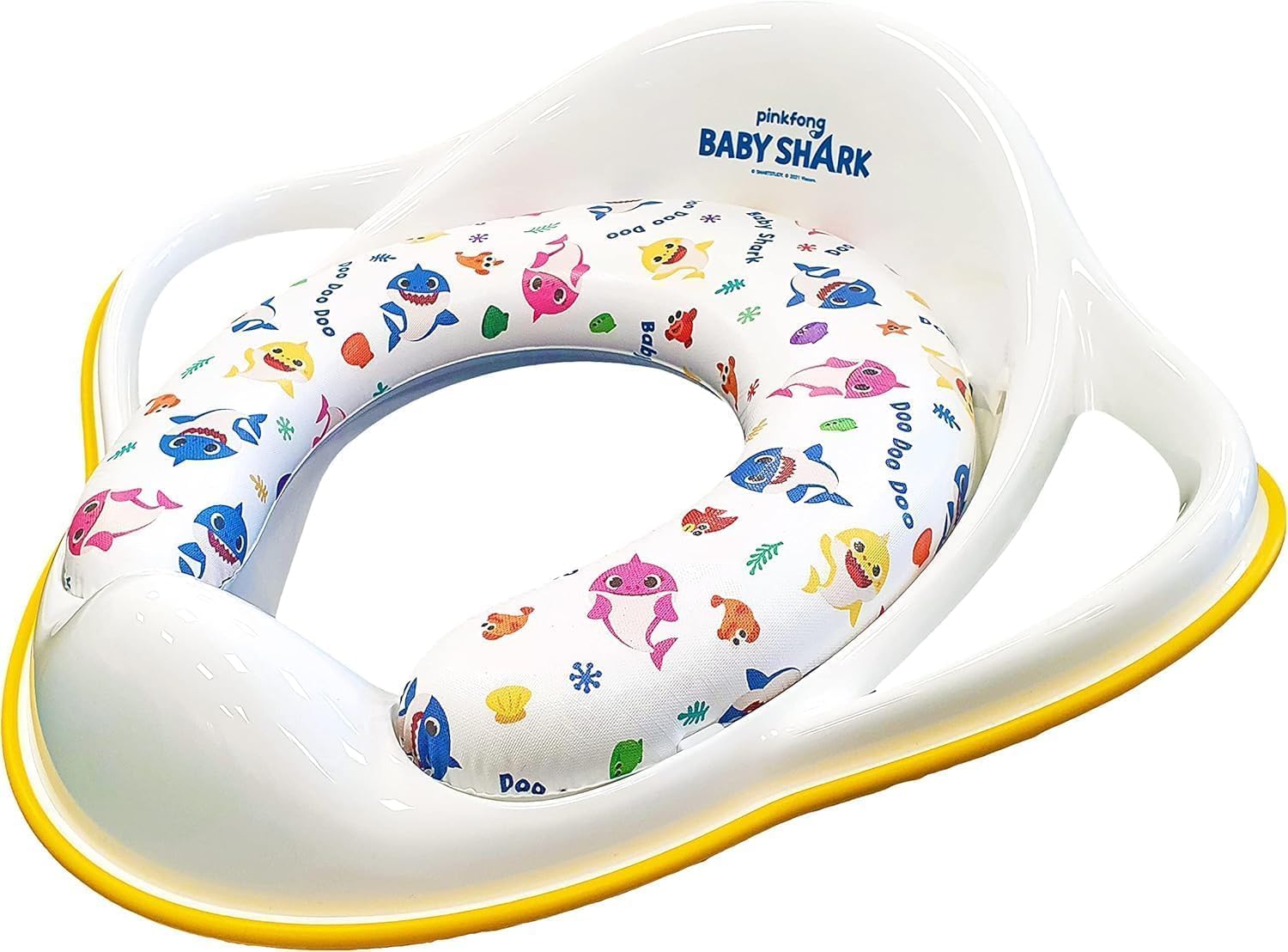 Baby Shark 12722 Removeable Pad Potty Training seat, White