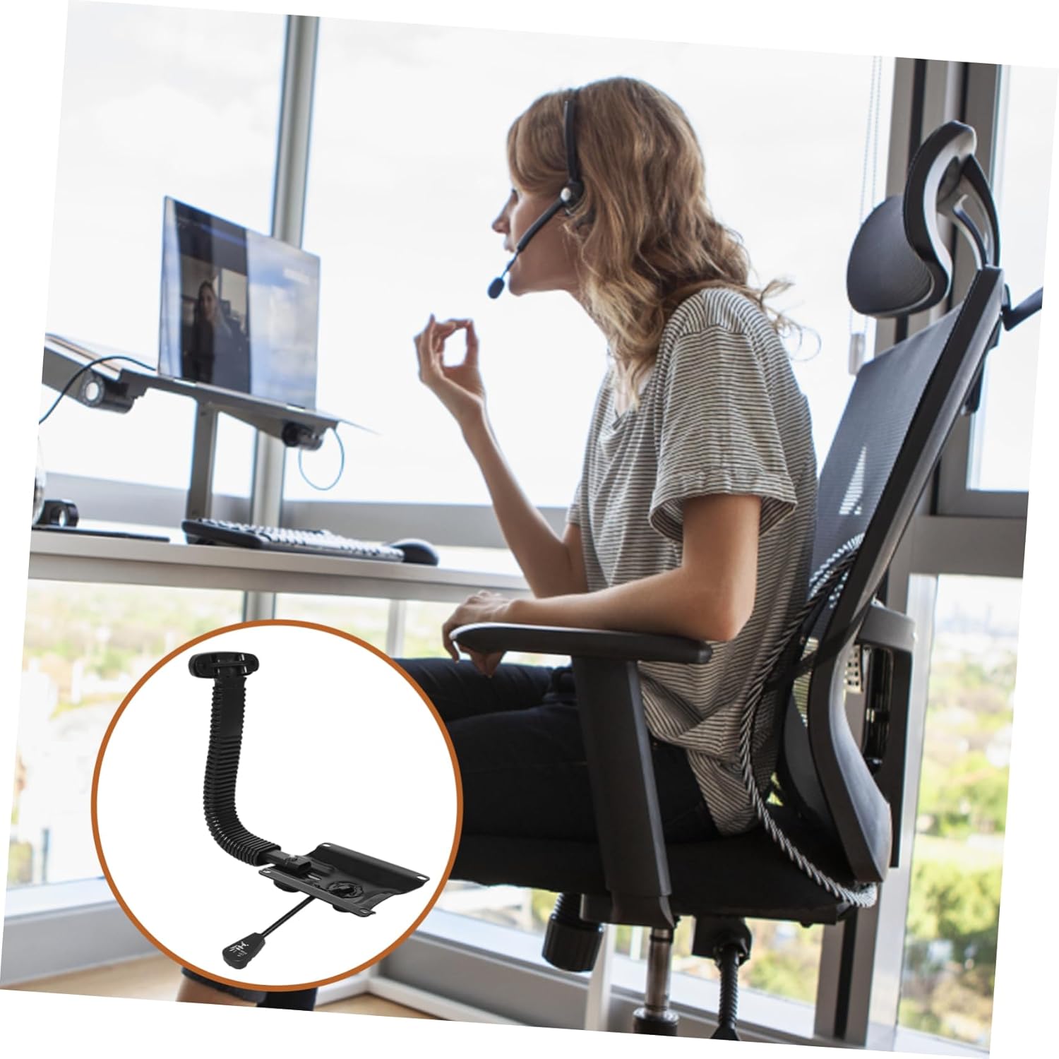 Cabilock 1set Office Chair Backrest Mechanism Parts Tilt Control for Office and Gaming Chairs and Easy Installation Compatible Various Brands