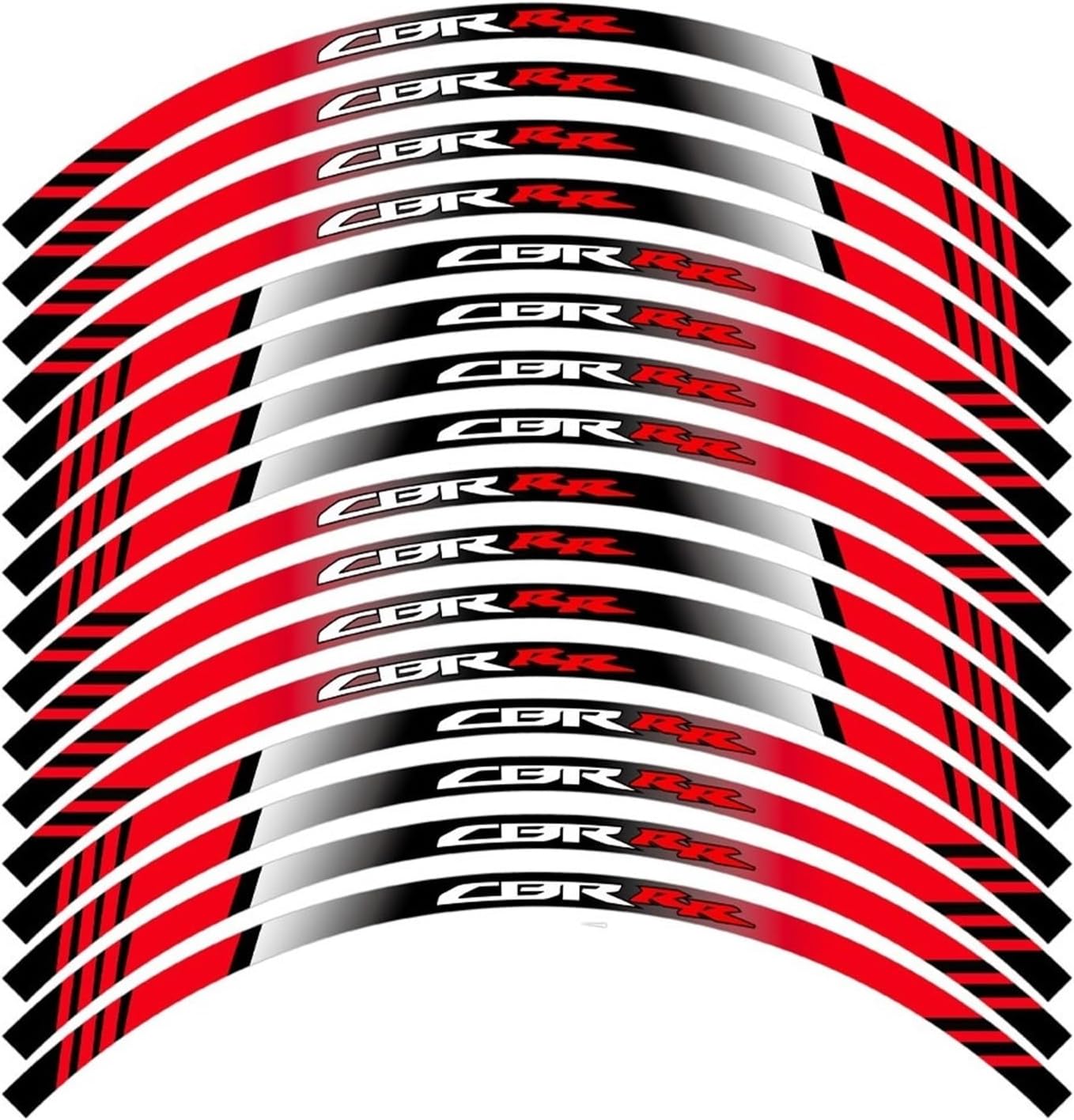 Motorcycle Decal Decorative Stripe for Cbr250rr for CBR1000RR for CBR 1000RR for CBR600RR Wheel Sticker Reflective Decals & Stickers(4)