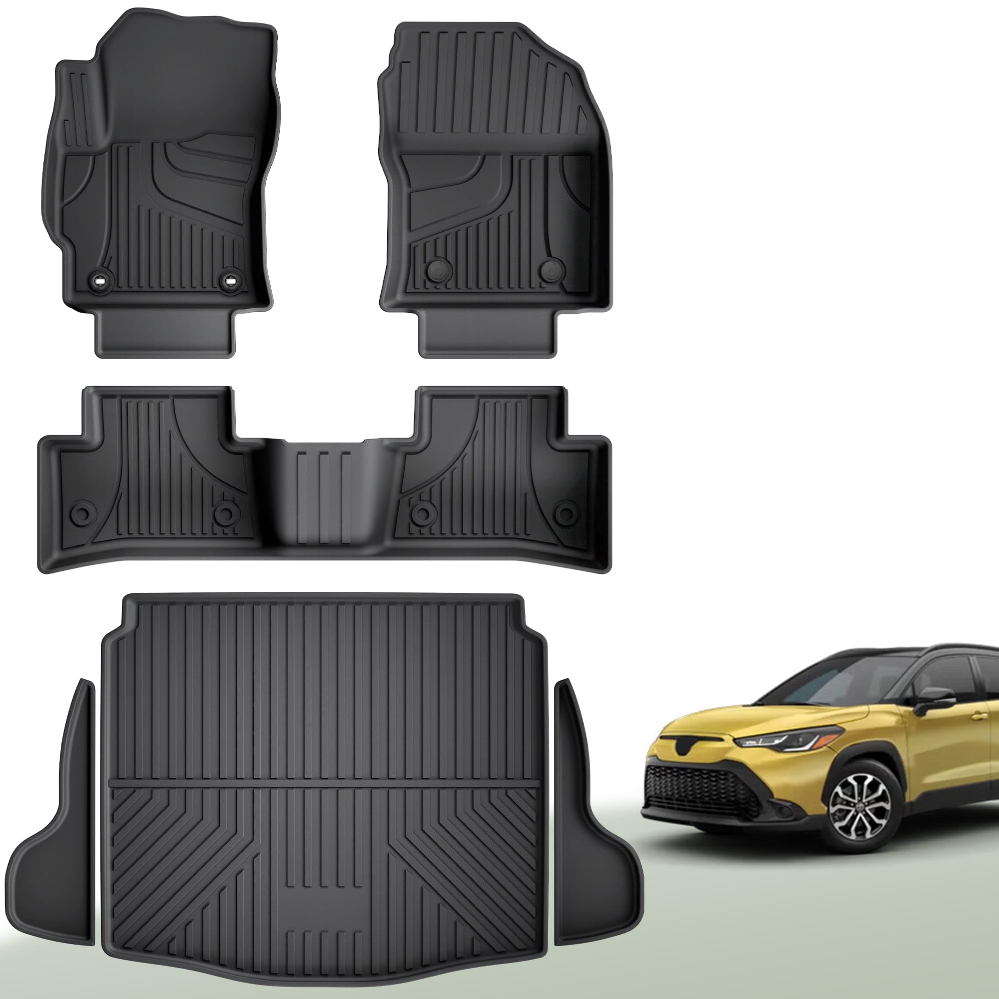 Floor Mats for Toyota Corolla Cross FWD 2022-2026 (No AWD/Hybrid/Sedan)